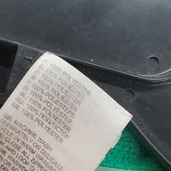 Vtg North Face 1/4 Zip Pullover Wmn M Aqua Kelly Green Polartec Fleece Sweater - Picture 9 of 15